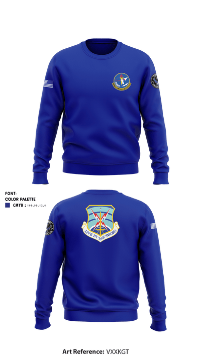 72nd support squadron 35073381 Crew Neck Sweatshirt - 1