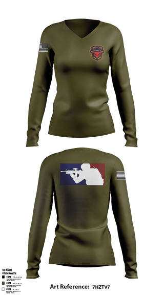Women's Long Sleeve Vneck Shirt, Cyndicate Operational Group, E-Sports, Teamtime, Team time, sublimation, custom sports apparel, team uniforms, spirit wear, spiritwear, sports uniforms, custom shirts, team store, custom team store, fundraiser sports, apparel fundraiser