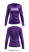 Tallwood Track & Field 44257356 Women's Long Sleeve V-neck Shirt - 5