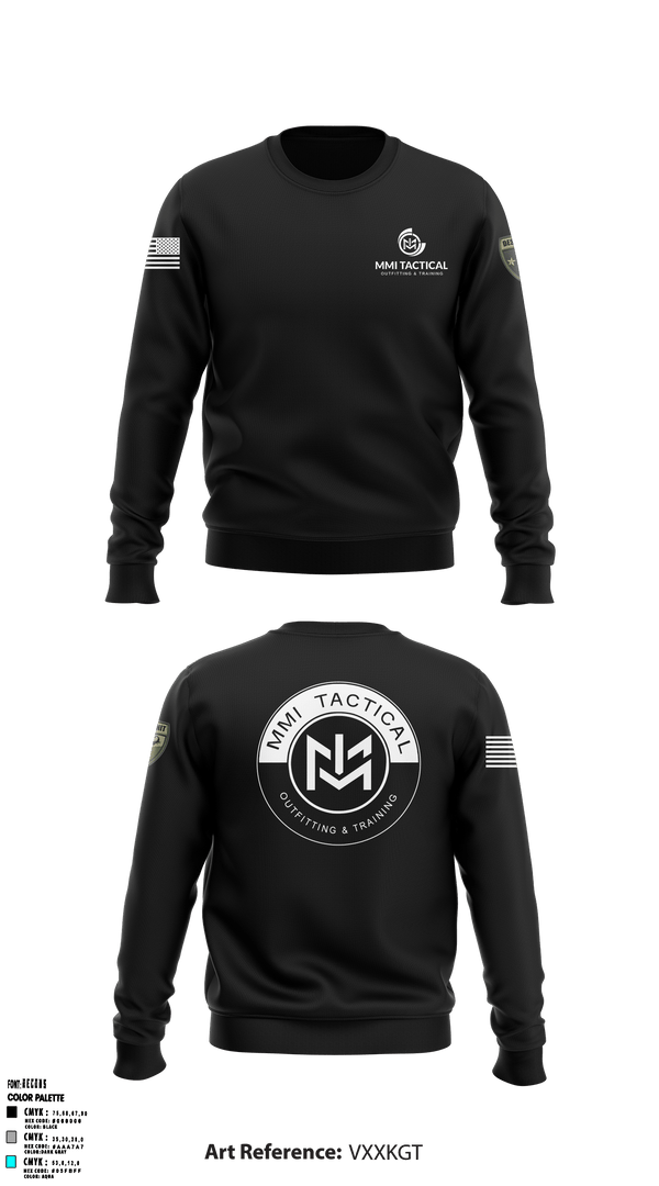 Crew Neck Sweatshirt, MMI Tactical - Outfitting & Training, , Teamtime, Team time, sublimation, custom sports apparel, team uniforms, spirit wear, spiritwear, sports uniforms, custom shirts, team store, custom team store, fundraiser sports, apparel fundraiser