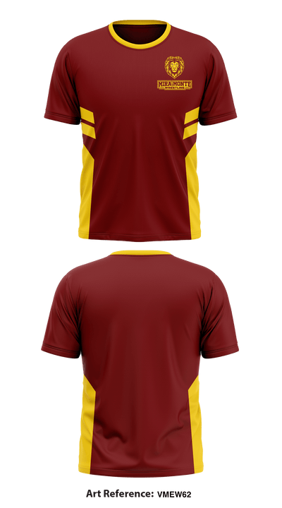 Mira Monte High School Wrestling 36409172 Short Sleeve Performance Shirt - 1