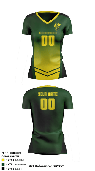 Women's Short Sleeve Vneck Shirt, Franklin High School Volleyball, School Spirit Store, Teamtime, Team time, sublimation, custom sports apparel, team uniforms, spirit wear, spiritwear, sports uniforms, custom shirts, team store, custom team store, fundraiser sports, apparel fundraiser