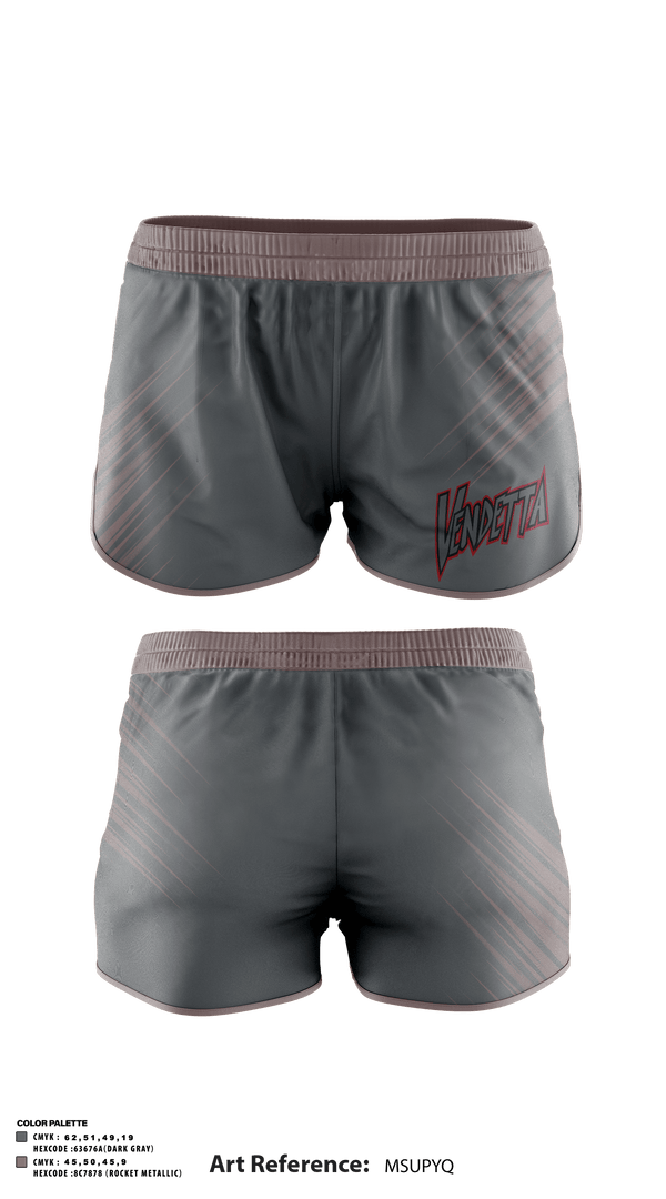 Track Shorts, Vendetta Brimhall, Softball, Teamtime, Team time, sublimation, custom sports apparel, team uniforms, spirit wear, spiritwear, sports uniforms, custom shirts, team store, custom team store, fundraiser sports, apparel fundraiser
