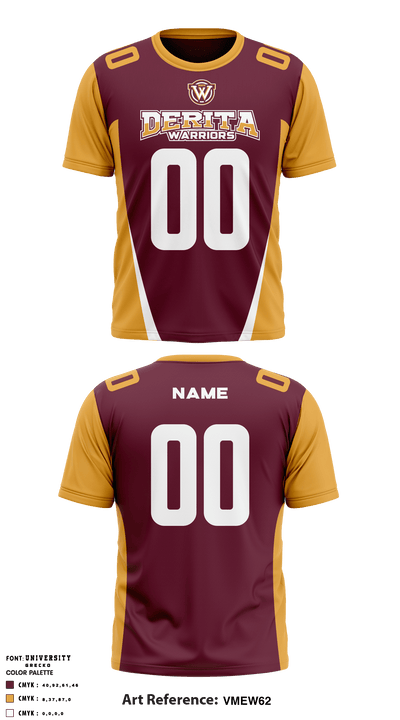 Derita Warriors 27828620 Short Sleeve Performance Shirt - 6