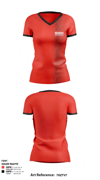Women's Short Sleeve Vneck Shirt, Swm, Ice Hockey, Teamtime, Team time, sublimation, custom sports apparel, team uniforms, spirit wear, spiritwear, sports uniforms, custom shirts, team store, custom team store, fundraiser sports, apparel fundraiser