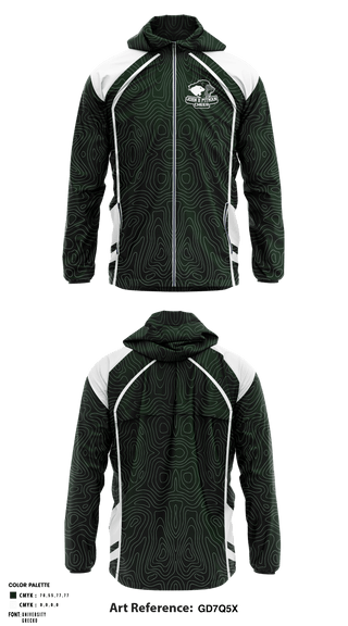 Windbreaker, John H Pitman High School Cheer, School Spirit Store, Teamtime, Team time, sublimation, custom sports apparel, team uniforms, spirit wear, spiritwear, sports uniforms, custom shirts, team store, custom team store, fundraiser sports, apparel fundraiser