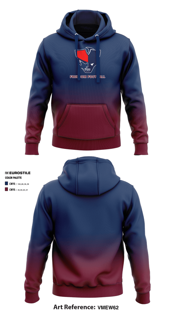 Hoodie, Freedom High School Football, Football, Teamtime, Team time, sublimation, custom sports apparel, team uniforms, spirit wear, spiritwear, sports uniforms, custom shirts, team store, custom team store, fundraiser sports, apparel fundraiser