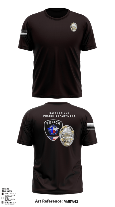 Gainesville Police Department 66758462 Short Sleeve Performance Shirt - 1