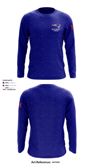 Long Sleeve Performance Shirt, Hillcrest High School Baseball, Baseball, Teamtime, Team time, sublimation, custom sports apparel, team uniforms, spirit wear, spiritwear, sports uniforms, custom shirts, team store, custom team store, fundraiser sports, apparel fundraiser
