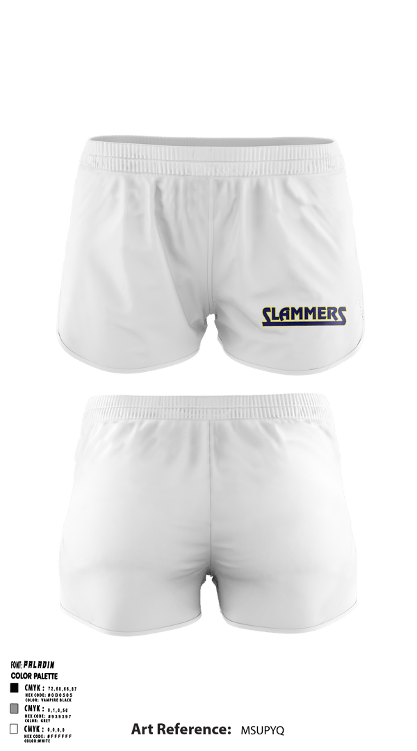 Women's Shorts, Slammers FP, Softball, Teamtime, Team time, sublimation, custom sports apparel, team uniforms, spirit wear, spiritwear, sports uniforms, custom shirts, team store, custom team store, fundraiser sports, apparel fundraiser