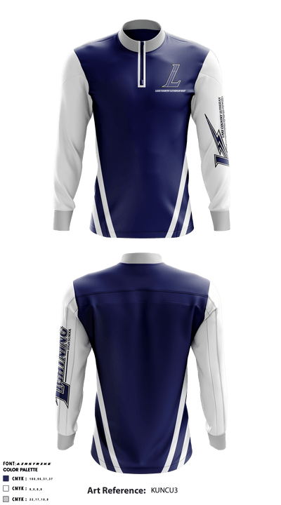 Lake Country Lutheran Golf 23096328 Quarter Zip Jacket - 2