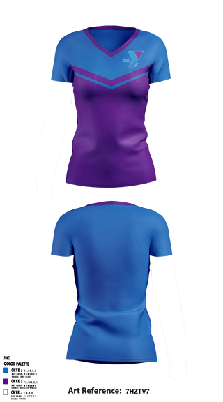 Women's Short Sleeve Vneck Shirt, Park South Family YMCA, Spirit Store, Teamtime, Team time, sublimation, custom sports apparel, team uniforms, spirit wear, spiritwear, sports uniforms, custom shirts, team store, custom team store, fundraiser sports, apparel fundraiser