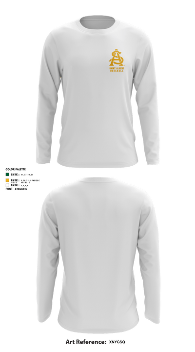 Saint Albert High School Baseball 33375339 Long Sleeve Performance Shirt - 4