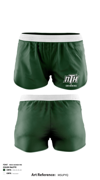 Women's Shorts, North Hall High School Swimming, School Spirit Store, Teamtime, Team time, sublimation, custom sports apparel, team uniforms, spirit wear, spiritwear, sports uniforms, custom shirts, team store, custom team store, fundraiser sports, apparel fundraiser