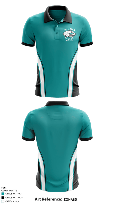 Olympian 4816595 Short Sleeve Performance Polo - 1