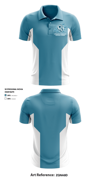 Lifegate Christian School Cheer 81273315 Short Sleeve Performance Polo - 1