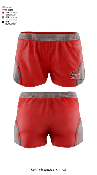 Women's Shorts, Combs High School Badminton, Spirit Store, Teamtime, Team time, sublimation, custom sports apparel, team uniforms, spirit wear, spiritwear, sports uniforms, custom shirts, team store, custom team store, fundraiser sports, apparel fundraiser