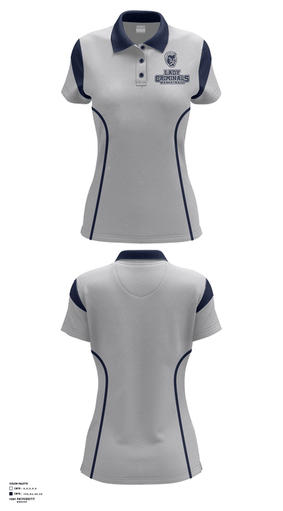 Yuma High School Basketball 97290684 Short Sleeve Performance Polo - 9