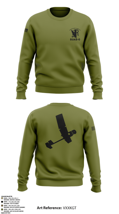 332 AEW / 332 ESFS 20613059 Crew Neck Sweatshirt - 4