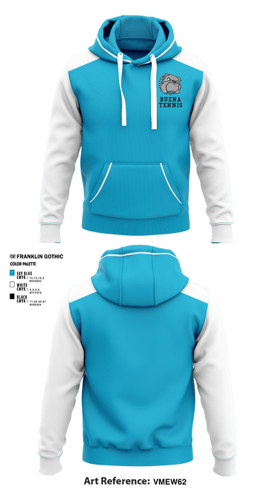 Buena High School Tennis 83401665 Hoodie - 1