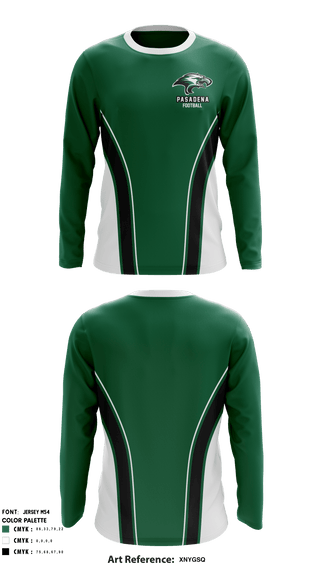 Long Sleeve Performance Shirt, Pasadena High School Football, Football, Teamtime, Team time, sublimation, custom sports apparel, team uniforms, spirit wear, spiritwear, sports uniforms, custom shirts, team store, custom team store, fundraiser sports, apparel fundraiser