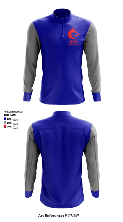 Chisholm Wolf Pack Wrestling Club 24490312 Quarter Zip Jacket - 1