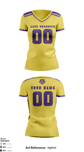 Lake Braddock Secondary School Women's Volleyball 5346414 Women's Short Sleeve V-neck Shirt - 2