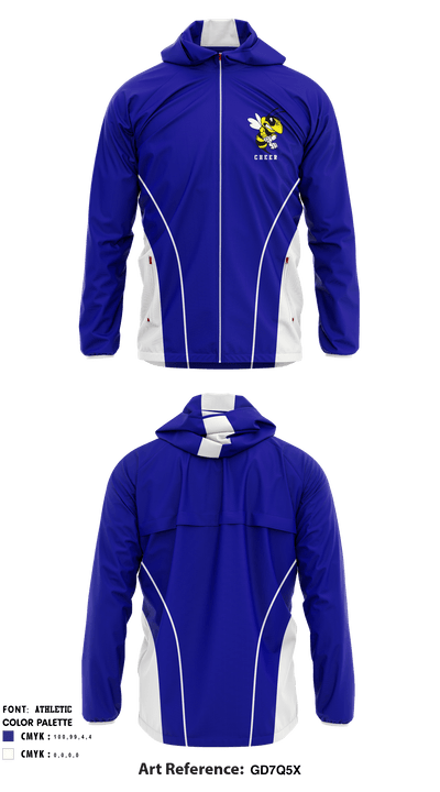 Savannah High School Cheer 96291674 Windbreaker - 2
