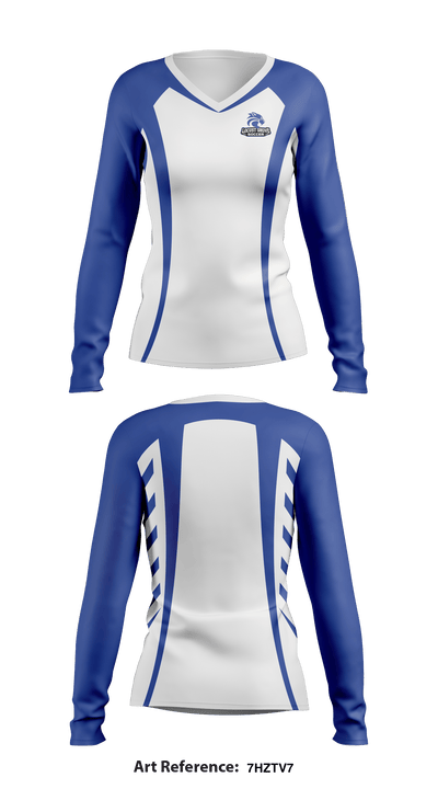 Locust Grove High School Soccer 8165431 Women's Long Sleeve V-neck Shirt - 1