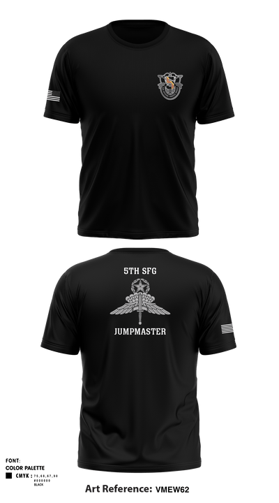 5th Special Forces Group 64398328 Short Sleeve Performance Shirt - 5