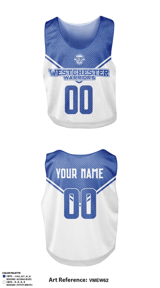 Mens Lacrosse Pinnie, Westchester Warriors, Men's Lacrosse, Teamtime, Team time, sublimation, custom sports apparel, team uniforms, spirit wear, spiritwear, sports uniforms, custom shirts, team store, custom team store, fundraiser sports, apparel fundraiser