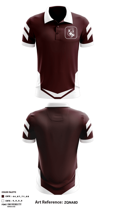 Wolf Point High School Golf 97744060 Short Sleeve Performance Polo - 1