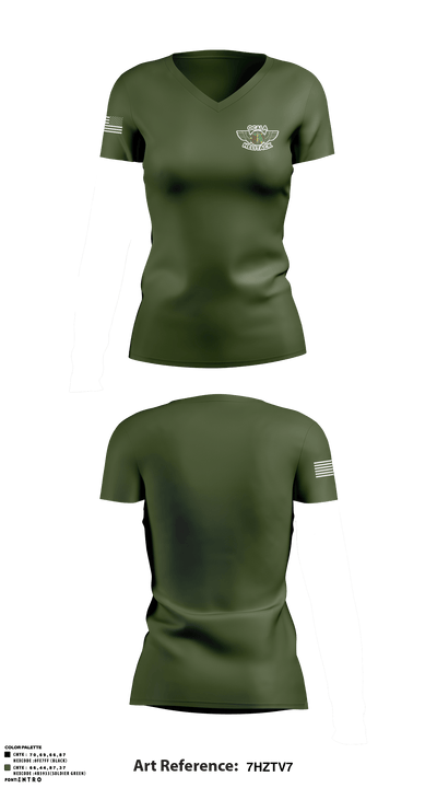 Ocala Helitack 47748855 Women's Short Sleeve V-neck Shirt - 2
