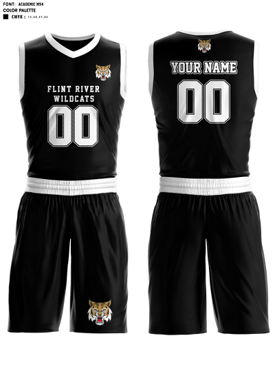 Flint River Wildcats 89708020 Basketball Uniform - 1