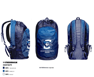 Gear Bag, Creighton University Rowing, School Spirit Store, Teamtime, Team time, sublimation, custom sports apparel, team uniforms, spirit wear, spiritwear, sports uniforms, custom shirts, team store, custom team store, fundraiser sports, apparel fundraiser
