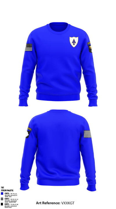 1-26 infantry recon 93723963 Crew Neck Sweatshirt - 1