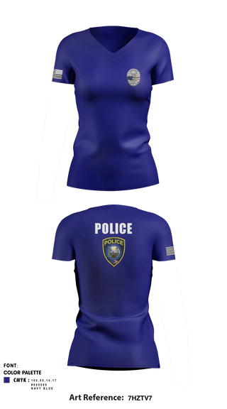 Women's Short Sleeve Vneck Shirt, , Police, Teamtime, Team time, sublimation, custom sports apparel, team uniforms, spirit wear, spiritwear, sports uniforms, custom shirts, team store, custom team store, fundraiser sports, apparel fundraiser