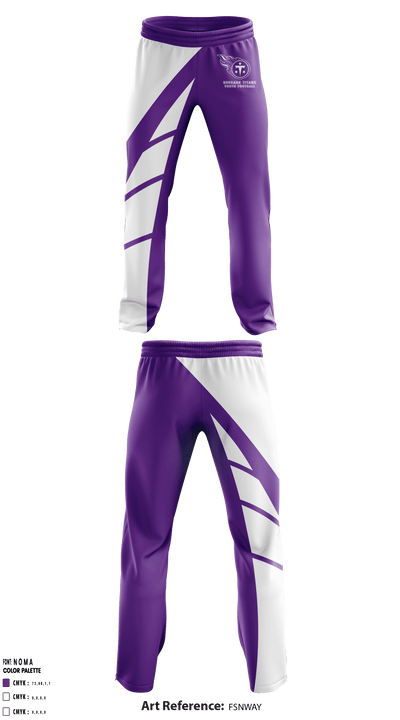 Burbank Titans Youth Football 7935190 Sweatpants - 1