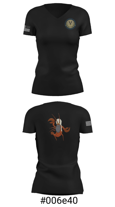 JTF MED 32 22428935 Women's Short Sleeve V-neck Shirt - 19