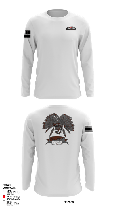 White Platoon, A TRP, 8-1 CAV 73751162 Long Sleeve Performance Shirt - 1