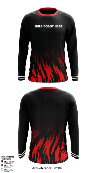 Long Sleeve Performance Shirt, Gulf Coast Heat, Women's Basketball, Teamtime, Team time, sublimation, custom sports apparel, team uniforms, spirit wear, spiritwear, sports uniforms, custom shirts, team store, custom team store, fundraiser sports, apparel fundraiser