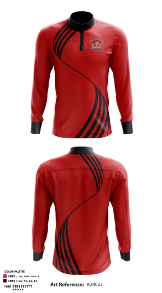 Quarter Zip Jacket, Rossview High School Golf, Golf, Teamtime, Team time, sublimation, custom sports apparel, team uniforms, spirit wear, spiritwear, sports uniforms, custom shirts, team store, custom team store, fundraiser sports, apparel fundraiser