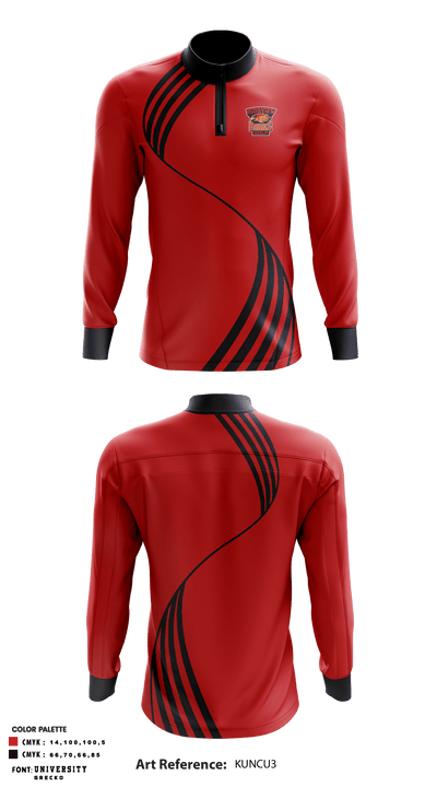 Rossview High School Golf 94027066 Quarter Zip Jacket - 1