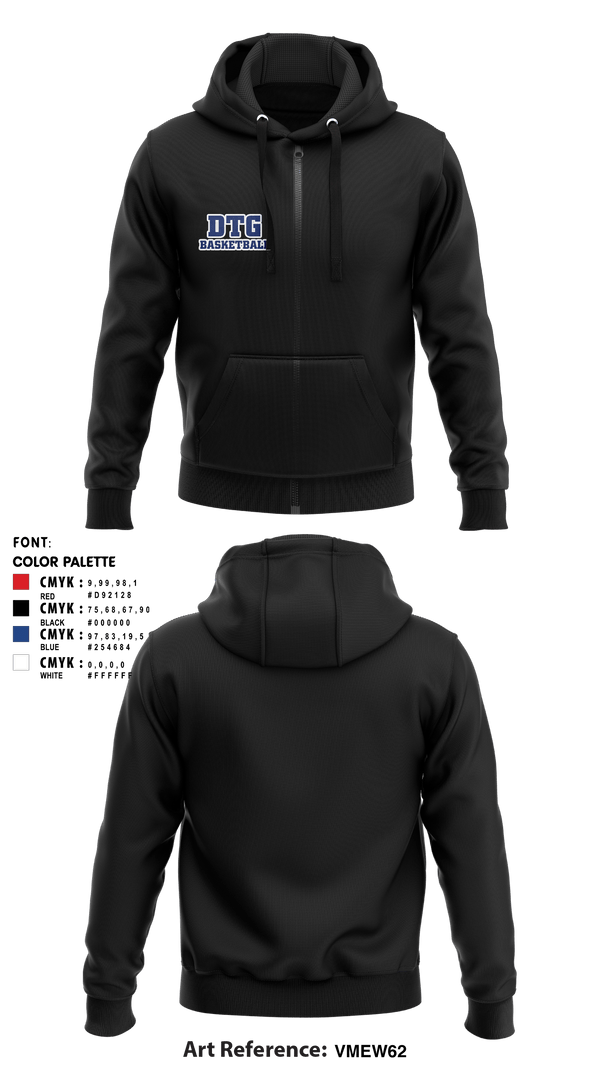 Zip Hoodie, DTG Spring Basketball, Men's Basketball, Teamtime, Team time, sublimation, custom sports apparel, team uniforms, spirit wear, spiritwear, sports uniforms, custom shirts, team store, custom team store, fundraiser sports, apparel fundraiser