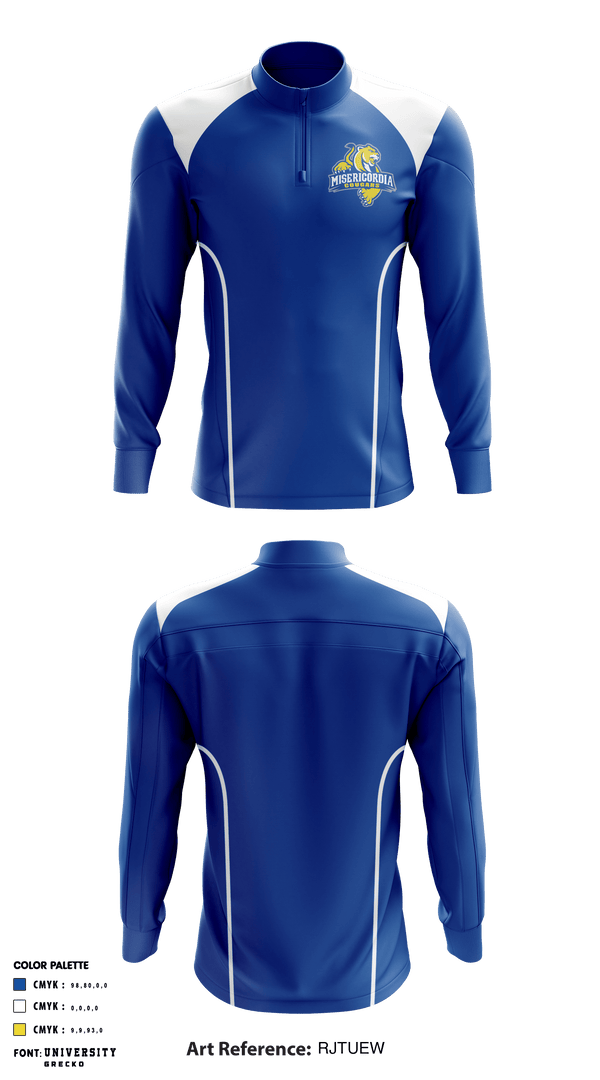 Quarter Zip Jacket, Misericordia University Basketball, Men's Basketball, Teamtime, Team time, sublimation, custom sports apparel, team uniforms, spirit wear, spiritwear, sports uniforms, custom shirts, team store, custom team store, fundraiser sports, apparel fundraiser