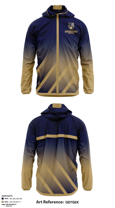 Independence High School Soccer 52095063 Windbreaker - 1