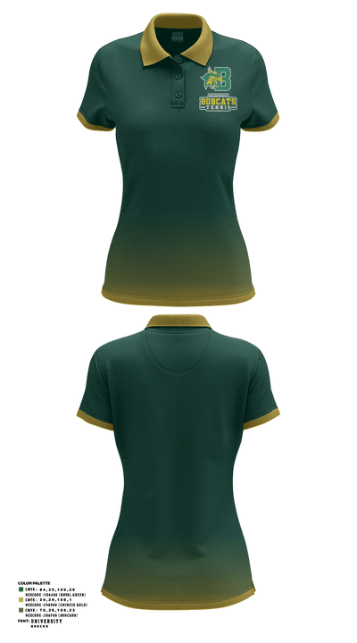 Bobcat Tennis 31904362 Women's Short Sleeve Performance Polo  - 2