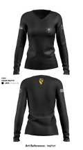 D CO, 3-227TH AHB, 1ACB, 1CD 23142996 Women's Long Sleeve V-neck Shirt - 1