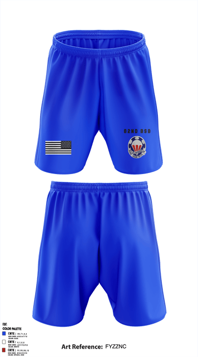 82nd BSB 82nd ABN DIV 96465842 Athletic Shorts With Pockets - 2