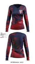 BUSA 13833283 Women's Long Sleeve V-neck Shirt - 2